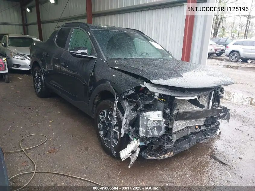 2024 Hyundai Santa Cruz Sel VIN: 5NTJCDDE5RH125196 Lot: 41805584