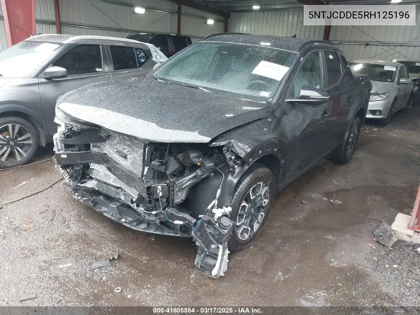 2024 Hyundai Santa Cruz Sel VIN: 5NTJCDDE5RH125196 Lot: 41805584