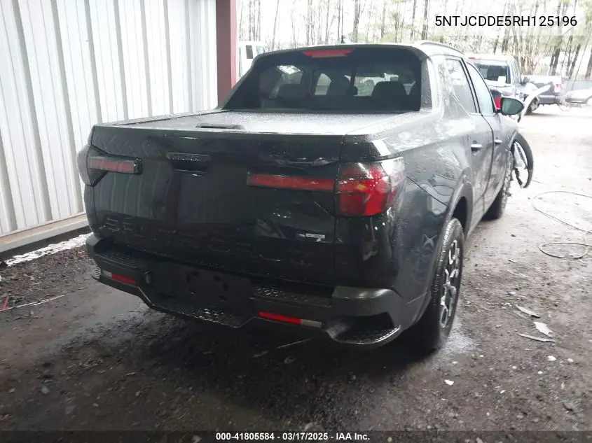 2024 Hyundai Santa Cruz Sel VIN: 5NTJCDDE5RH125196 Lot: 41805584