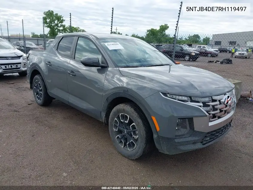 2024 Hyundai Santa Cruz Sel VIN: 5NTJB4DE7RH119497 Lot: 42148440