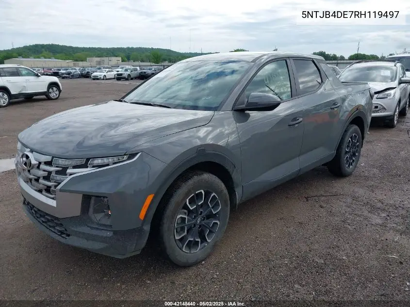 2024 Hyundai Santa Cruz Sel VIN: 5NTJB4DE7RH119497 Lot: 42148440