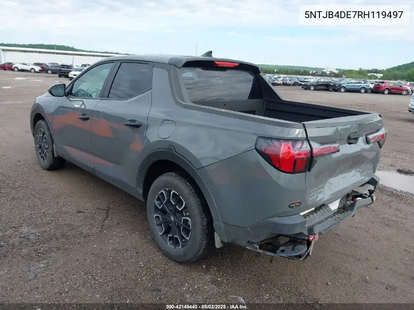 2024 Hyundai Santa Cruz Sel VIN: 5NTJB4DE7RH119497 Lot: 42148440