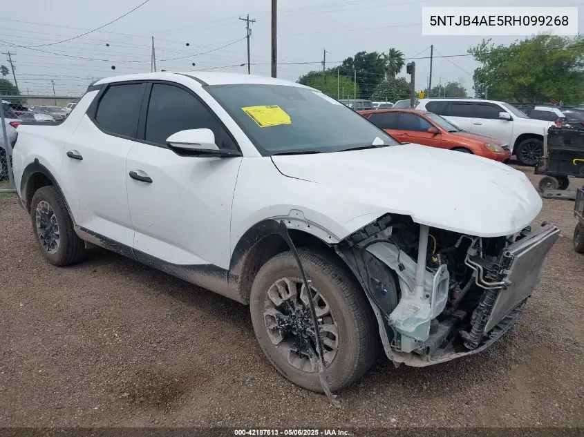 2024 Hyundai Santa Cruz Sel VIN: 5NTJB4AE5RH099268 Lot: 42187613