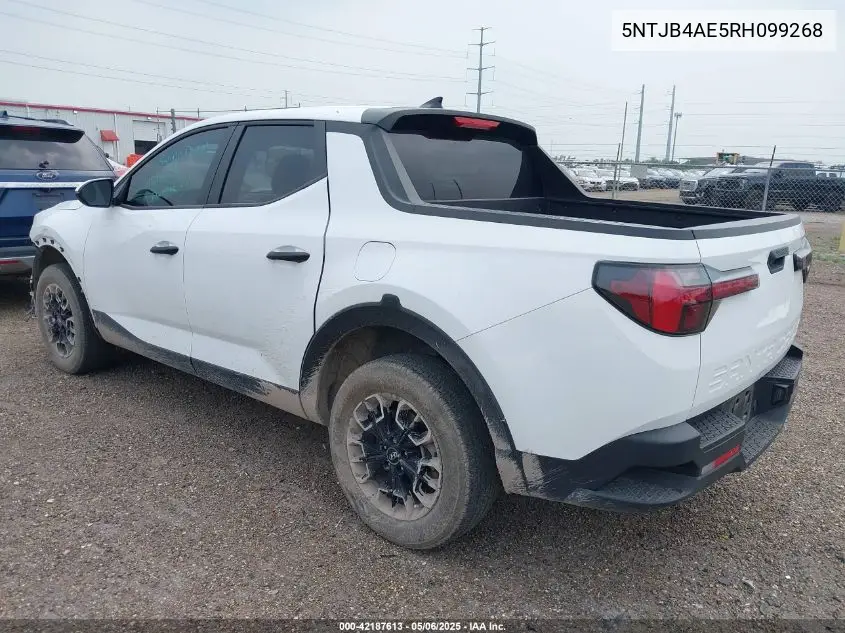 2024 Hyundai Santa Cruz Sel VIN: 5NTJB4AE5RH099268 Lot: 42187613