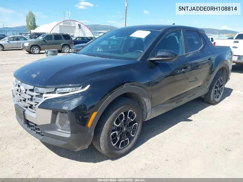 2024 Hyundai Santa Cruz Se VIN: 5NTJADDE0RH108814 Lot: 42210624