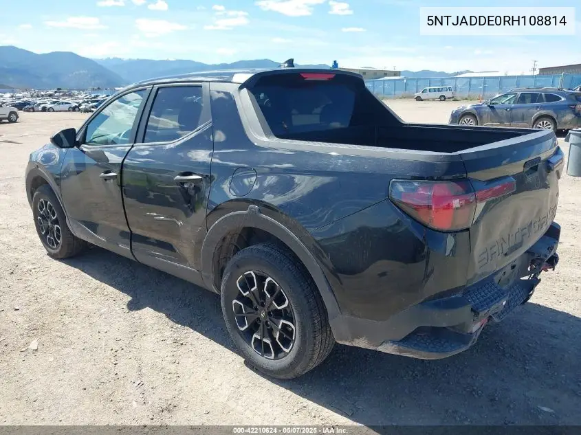 2024 Hyundai Santa Cruz Se VIN: 5NTJADDE0RH108814 Lot: 42210624