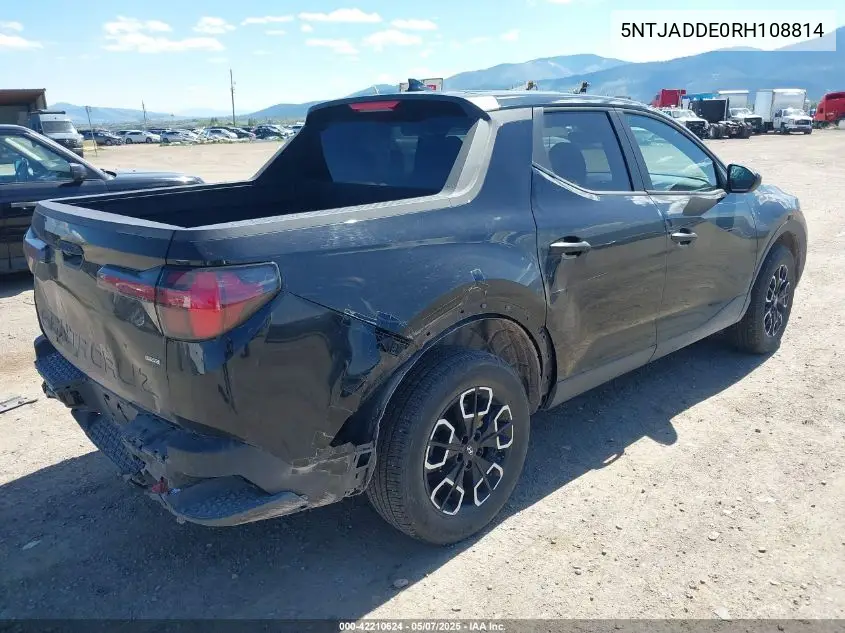 2024 Hyundai Santa Cruz Se VIN: 5NTJADDE0RH108814 Lot: 42210624