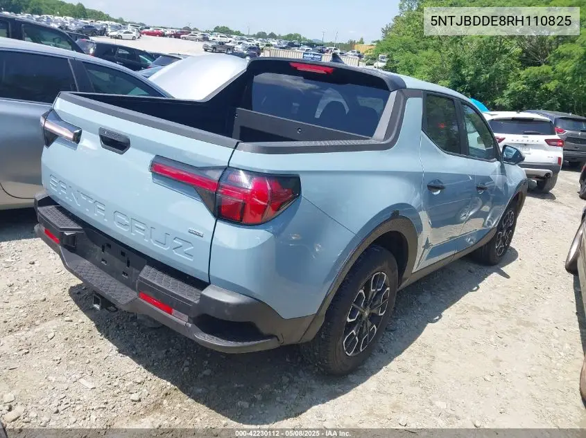 2024 Hyundai Santa Cruz Sel VIN: 5NTJBDDE8RH110825 Lot: 42230112