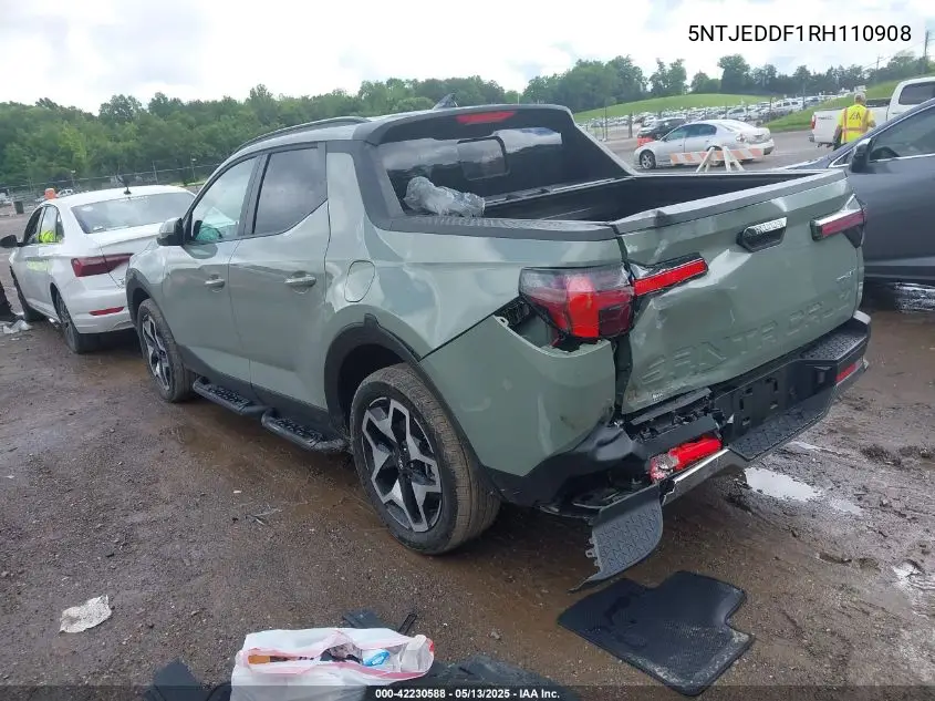 2024 Hyundai Santa Cruz Limited VIN: 5NTJEDDF1RH110908 Lot: 42230588