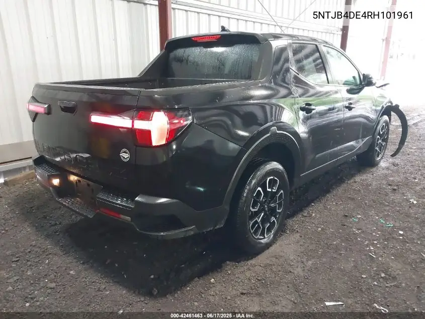 2024 Hyundai Santa Cruz Sel VIN: 5NTJB4DE4RH101961 Lot: 42461463