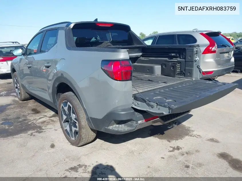 2024 Hyundai Santa Cruz Limited VIN: 5NTJEDAFXRH083759 Lot: 42519534