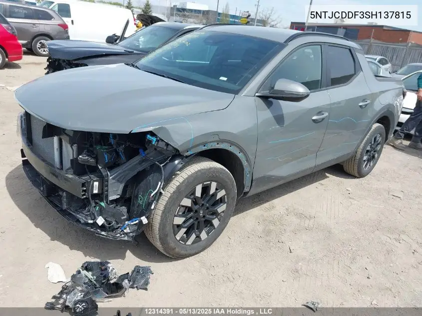 2025 Hyundai Santa Cruz Preferred VIN: 5NTJCDDF3SH137815 Lot: 12314391