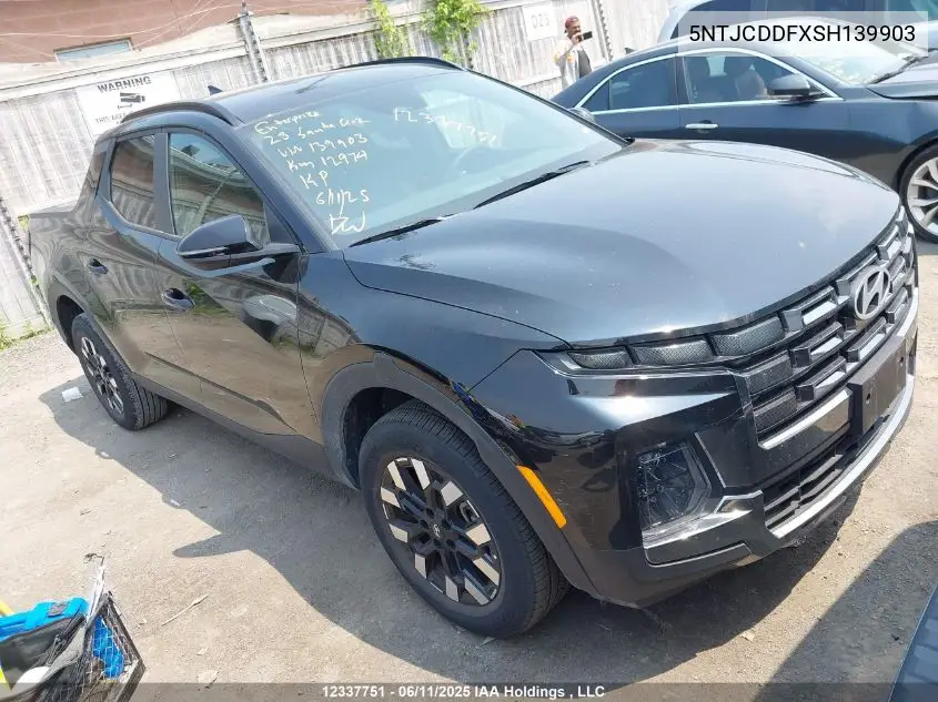 2025 Hyundai Santa Cruz Preferred VIN: 5NTJCDDFXSH139903 Lot: 12337751