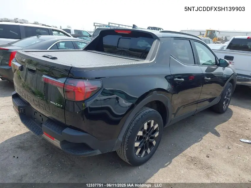 2025 Hyundai Santa Cruz Preferred VIN: 5NTJCDDFXSH139903 Lot: 12337751