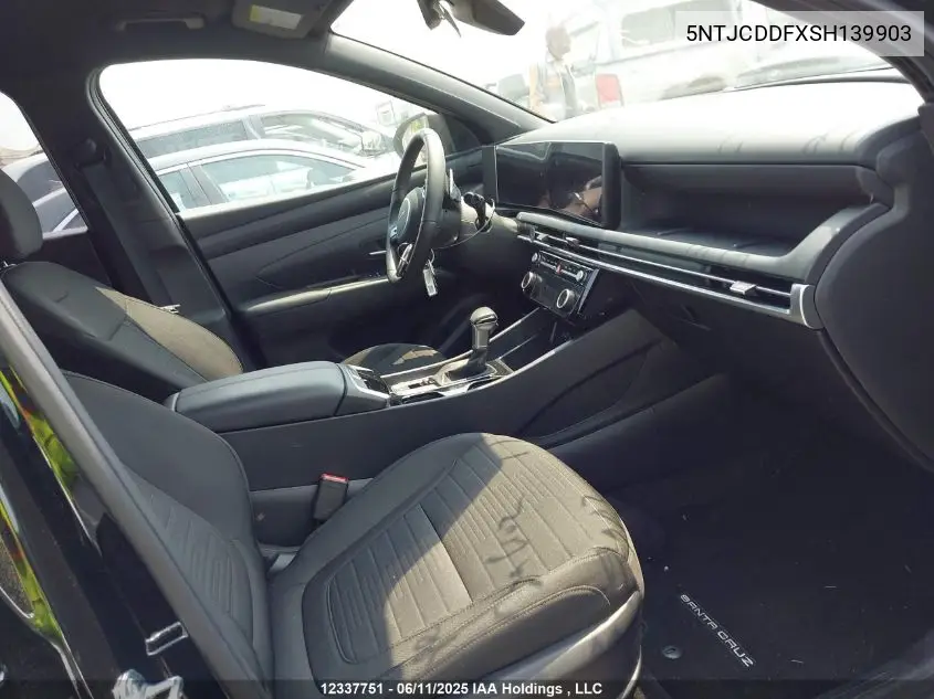 2025 Hyundai Santa Cruz Preferred VIN: 5NTJCDDFXSH139903 Lot: 12337751