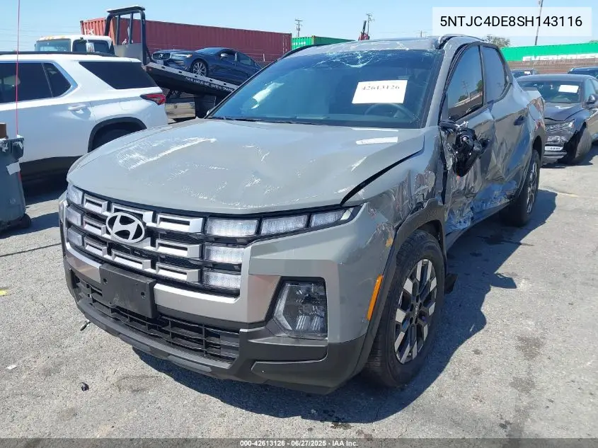2025 Hyundai Santa Cruz Sel Activity VIN: 5NTJC4DE8SH143116 Lot: 42613126