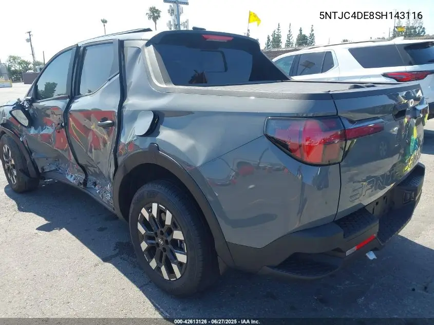 2025 Hyundai Santa Cruz Sel Activity VIN: 5NTJC4DE8SH143116 Lot: 42613126