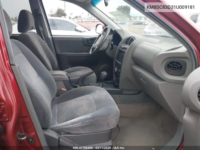 2001 Hyundai Santa Fe 2.7L V6 Gls/2.7L V6 Lx VIN: KM8SC83D31U009181 Lot: 41765408