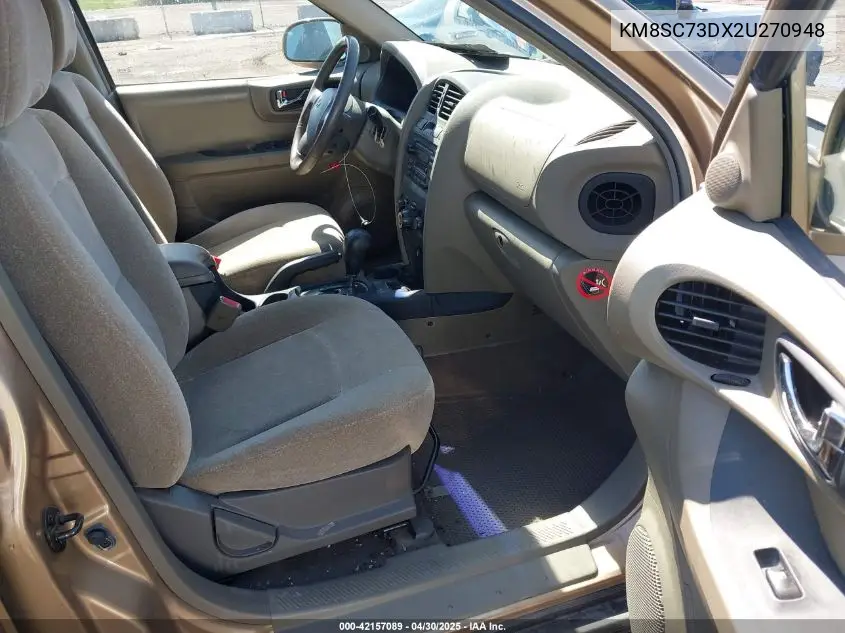 2002 Hyundai Santa Fe Gls/Lx VIN: KM8SC73DX2U270948 Lot: 42157089