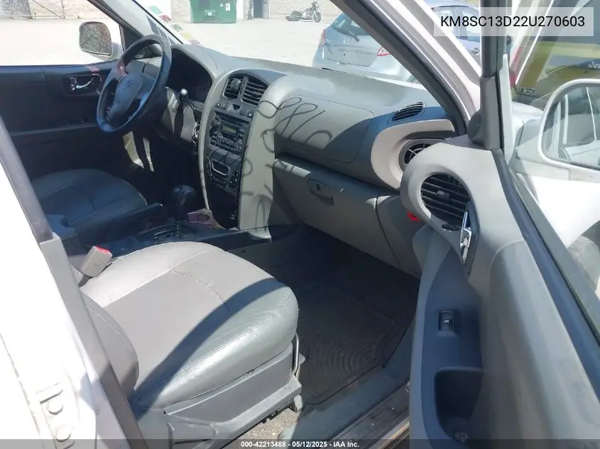 2002 Hyundai Santa Fe Gls/Lx VIN: KM8SC13D22U270603 Lot: 42213488