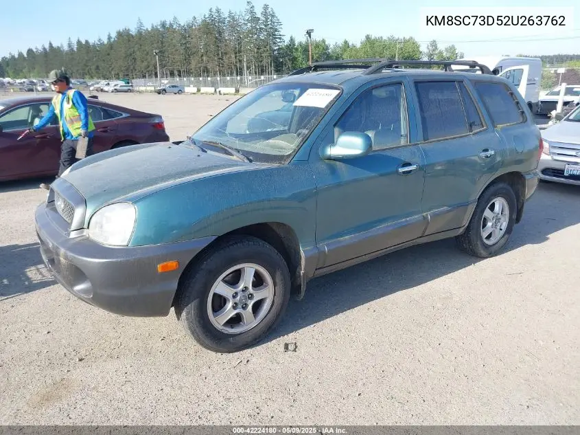 2002 Hyundai Santa Fe Gls/Lx VIN: KM8SC73D52U263762 Lot: 42224180