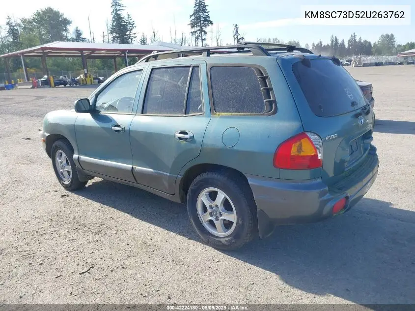 2002 Hyundai Santa Fe Gls/Lx VIN: KM8SC73D52U263762 Lot: 42224180