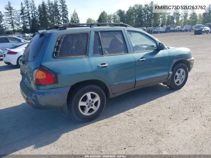 2002 Hyundai Santa Fe Gls/Lx VIN: KM8SC73D52U263762 Lot: 42224180