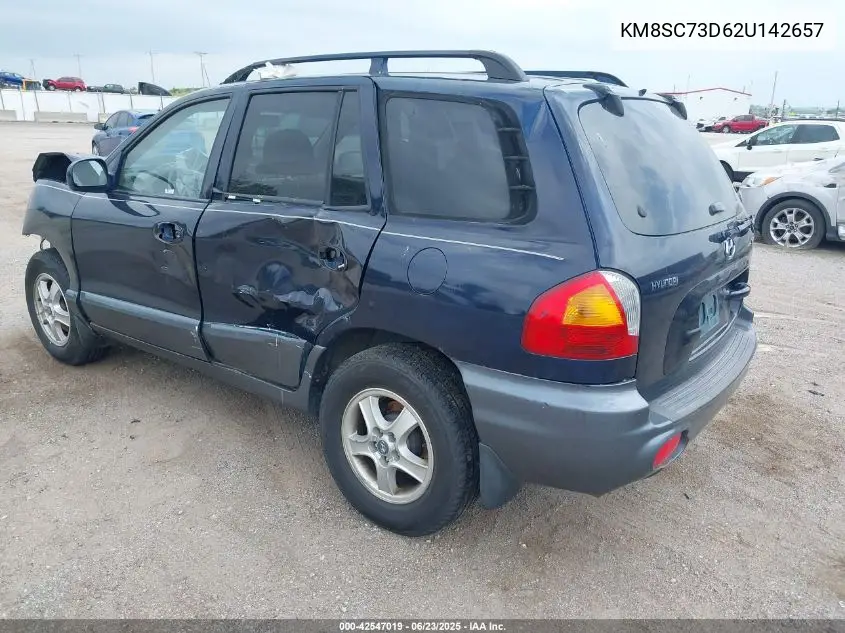 2002 Hyundai Santa Fe Gls/Lx VIN: KM8SC73D62U142657 Lot: 42547019