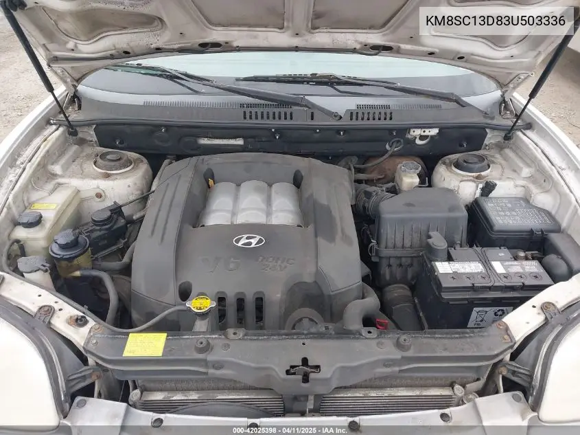 2003 Hyundai Santa Fe Gls/Lx VIN: KM8SC13D83U503336 Lot: 42025398