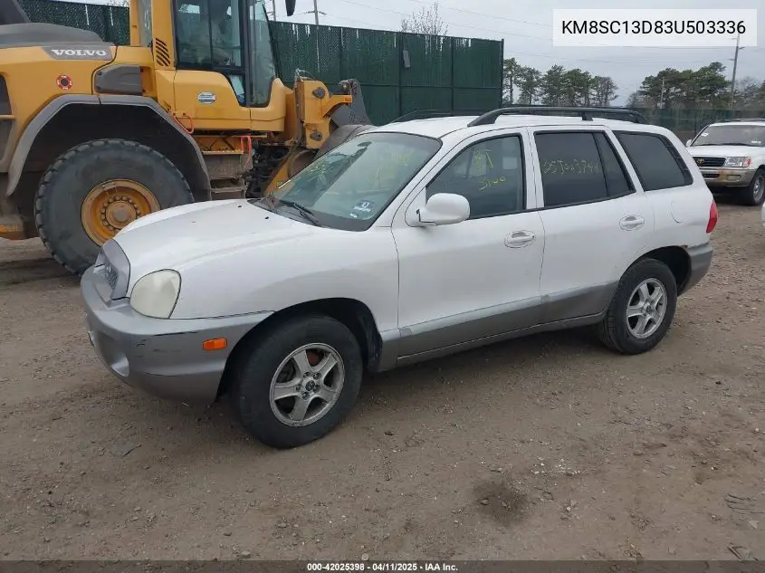 2003 Hyundai Santa Fe Gls/Lx VIN: KM8SC13D83U503336 Lot: 42025398