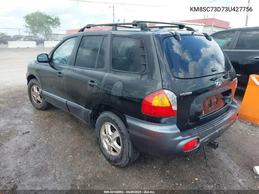 2003 Hyundai Santa Fe Gls/Lx VIN: KM8SC73D73U427756 Lot: 42142862