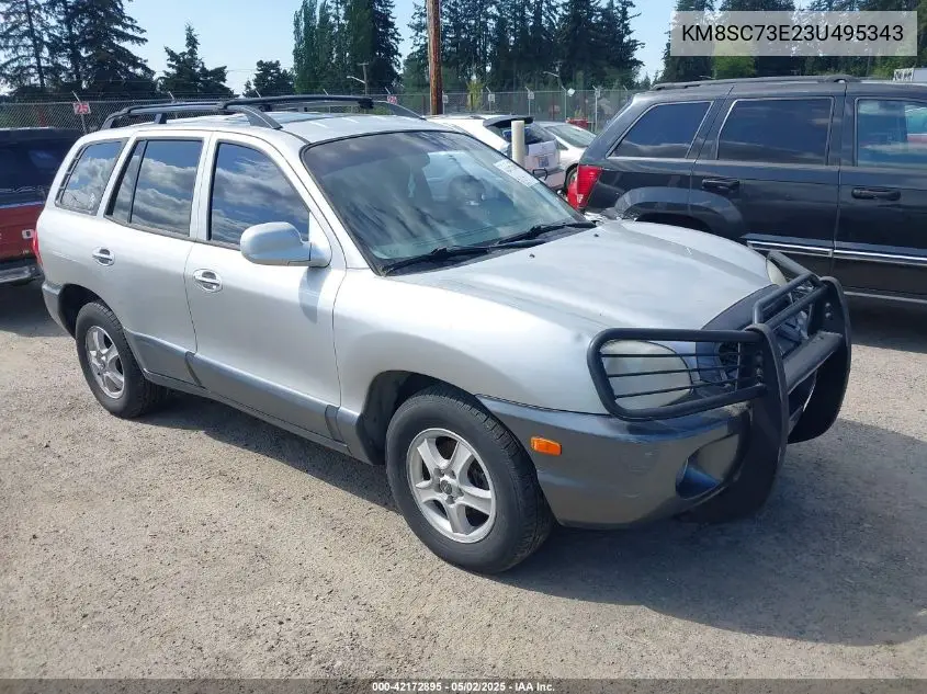 2003 Hyundai Santa Fe Gls/Lx VIN: KM8SC73E23U495343 Lot: 42172895