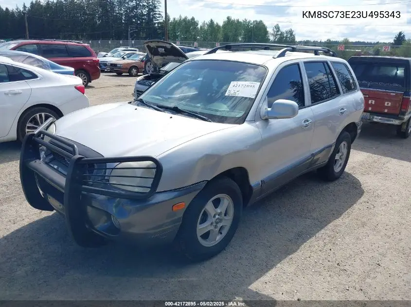 2003 Hyundai Santa Fe Gls/Lx VIN: KM8SC73E23U495343 Lot: 42172895