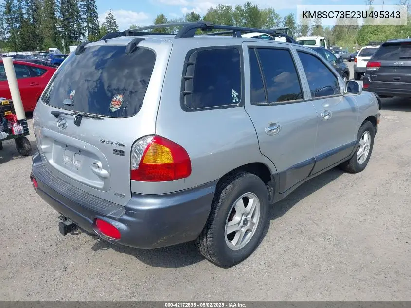 2003 Hyundai Santa Fe Gls/Lx VIN: KM8SC73E23U495343 Lot: 42172895
