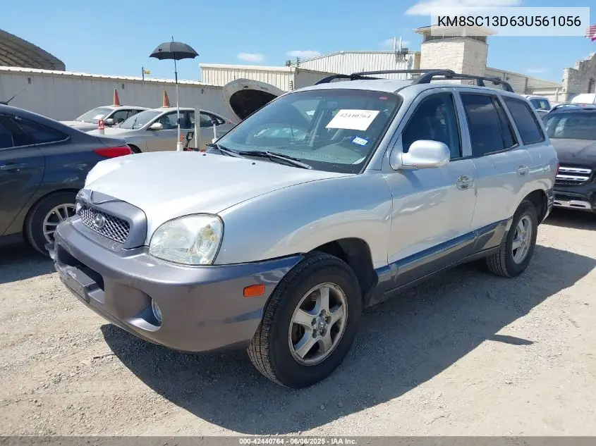 2003 Hyundai Santa Fe Gls/Lx VIN: KM8SC13D63U561056 Lot: 42440764