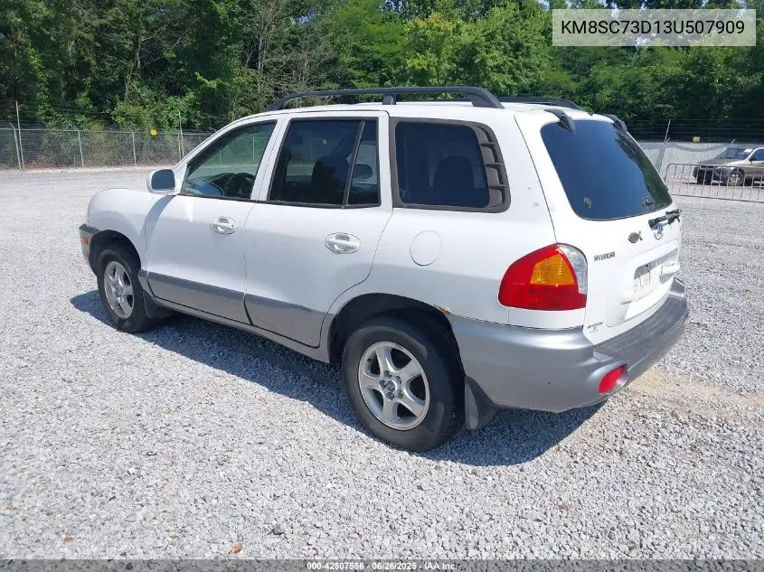2003 Hyundai Santa Fe Gls/Lx VIN: KM8SC73D13U507909 Lot: 42507556