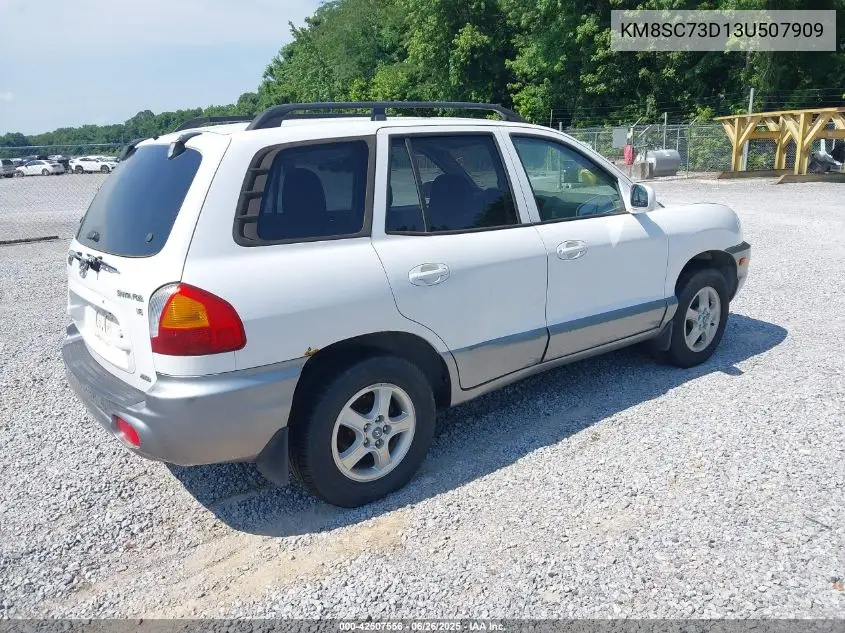 2003 Hyundai Santa Fe Gls/Lx VIN: KM8SC73D13U507909 Lot: 42507556