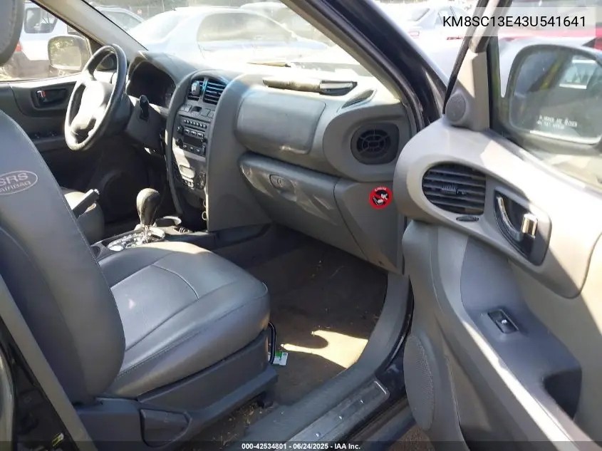 2003 Hyundai Santa Fe Gls/Lx VIN: KM8SC13E43U541641 Lot: 42534801