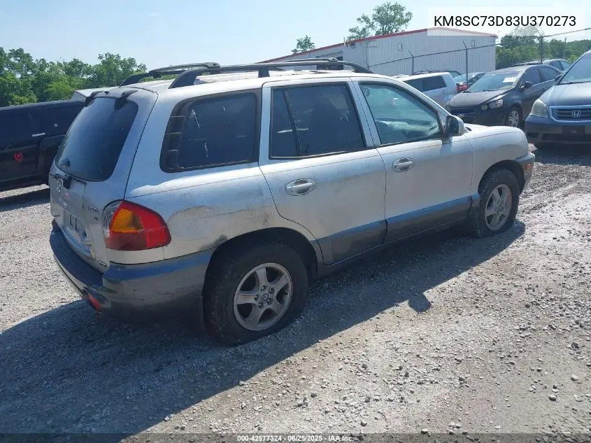 2003 Hyundai Santa Fe Gls/Lx VIN: KM8SC73D83U370273 Lot: 42577324