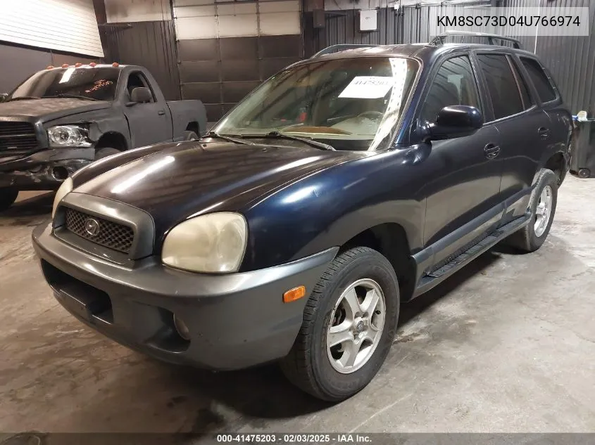 2004 Hyundai Santa Fe Gls VIN: KM8SC73D04U766974 Lot: 41475203