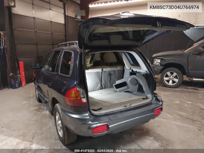 2004 Hyundai Santa Fe Gls VIN: KM8SC73D04U766974 Lot: 41475203
