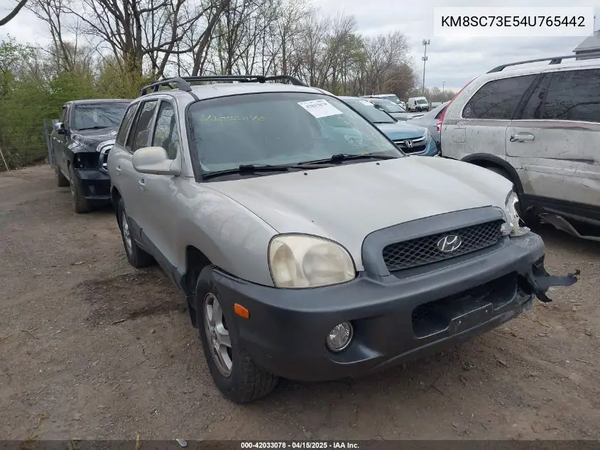 2004 Hyundai Santa Fe Gls/Lx VIN: KM8SC73E54U765442 Lot: 42033078