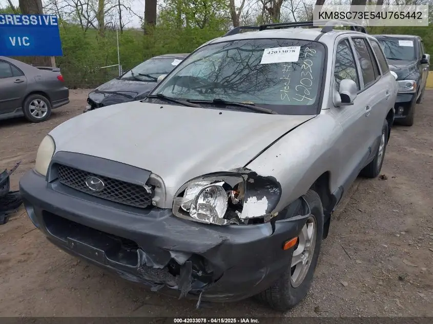 2004 Hyundai Santa Fe Gls/Lx VIN: KM8SC73E54U765442 Lot: 42033078