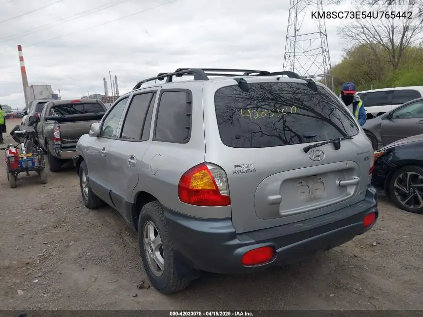 2004 Hyundai Santa Fe Gls/Lx VIN: KM8SC73E54U765442 Lot: 42033078