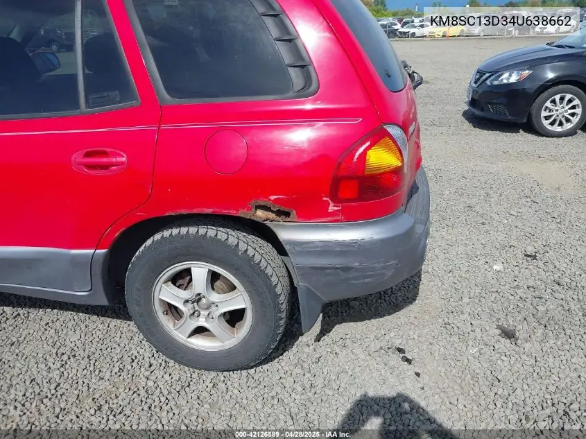 2004 Hyundai Santa Fe Gls VIN: KM8SC13D34U638662 Lot: 42126589