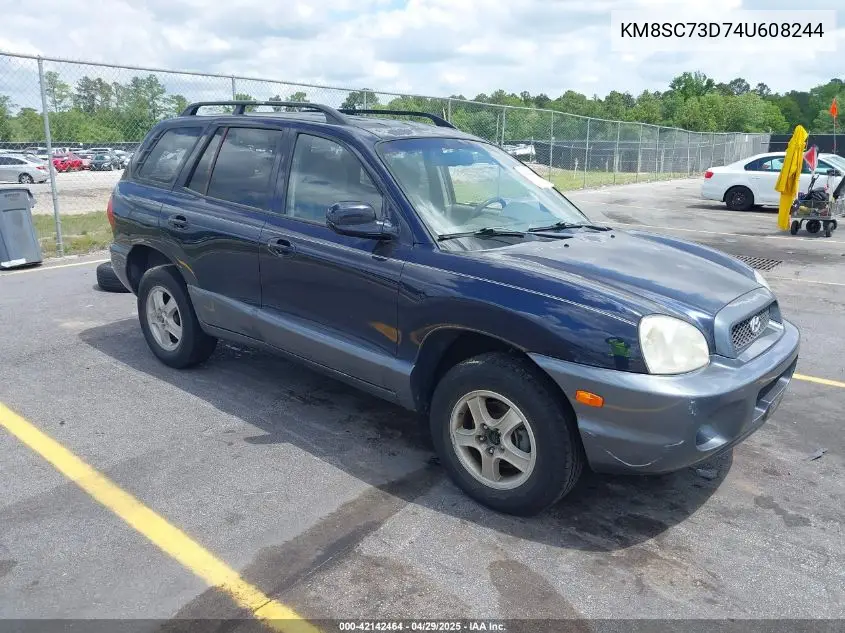 2004 Hyundai Santa Fe Gls VIN: KM8SC73D74U608244 Lot: 42142464