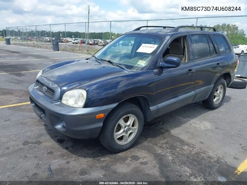 2004 Hyundai Santa Fe Gls VIN: KM8SC73D74U608244 Lot: 42142464