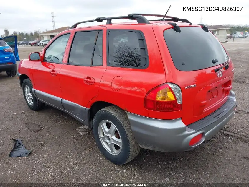 2004 Hyundai Santa Fe Gls VIN: KM8SC13D34U826307 Lot: 42151693