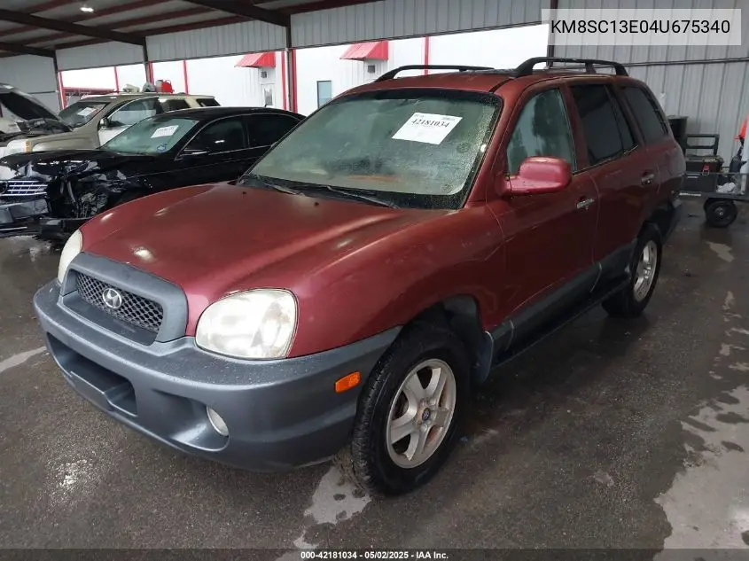 2004 Hyundai Santa Fe Gls/Lx VIN: KM8SC13E04U675340 Lot: 42181034