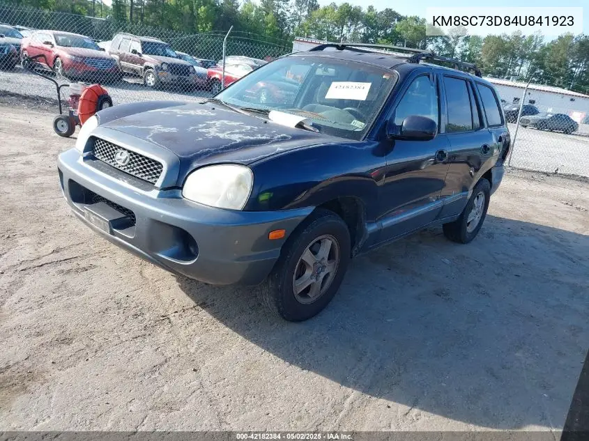 2004 Hyundai Santa Fe Gls VIN: KM8SC73D84U841923 Lot: 42182384